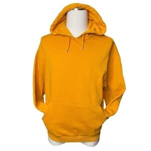 ASOS Mens Size Medium Long Sleeve Hooded Sweatshirt Hoodie Gold